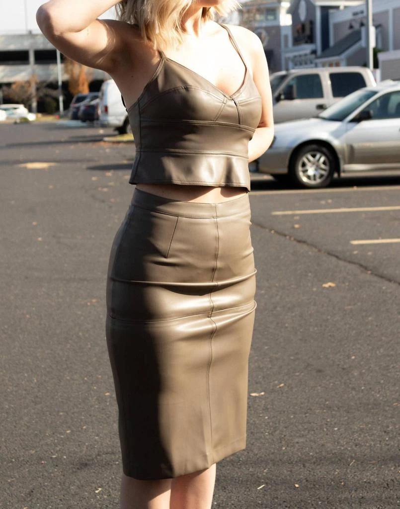 Dress Forum Dress Forum - Sweetheart Faux Leather Cami 3