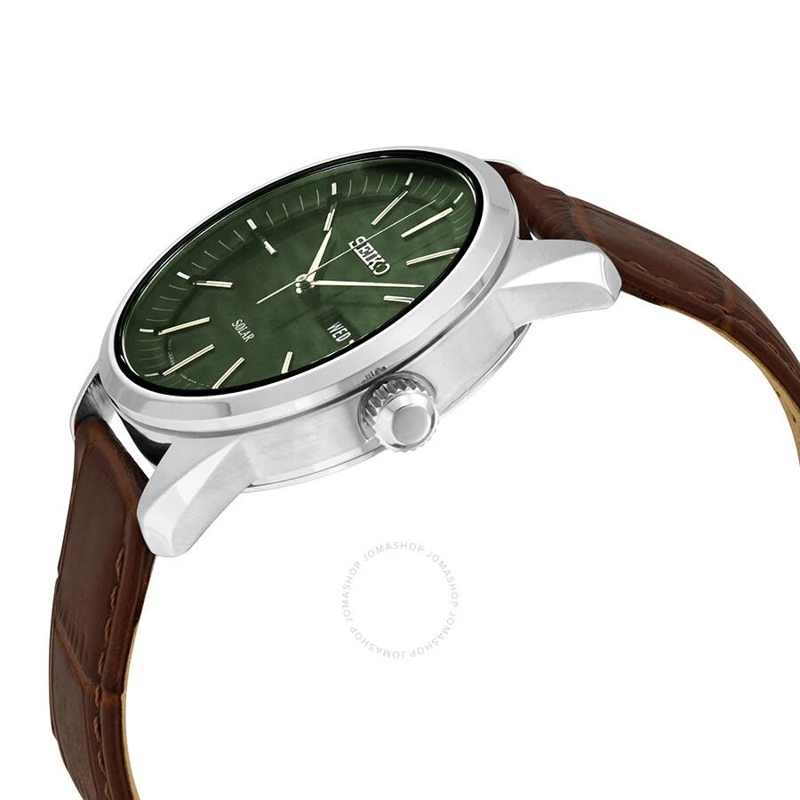 Seiko Dark Green Sunray Dial Solar Powered Men's Watch SNE529 2
