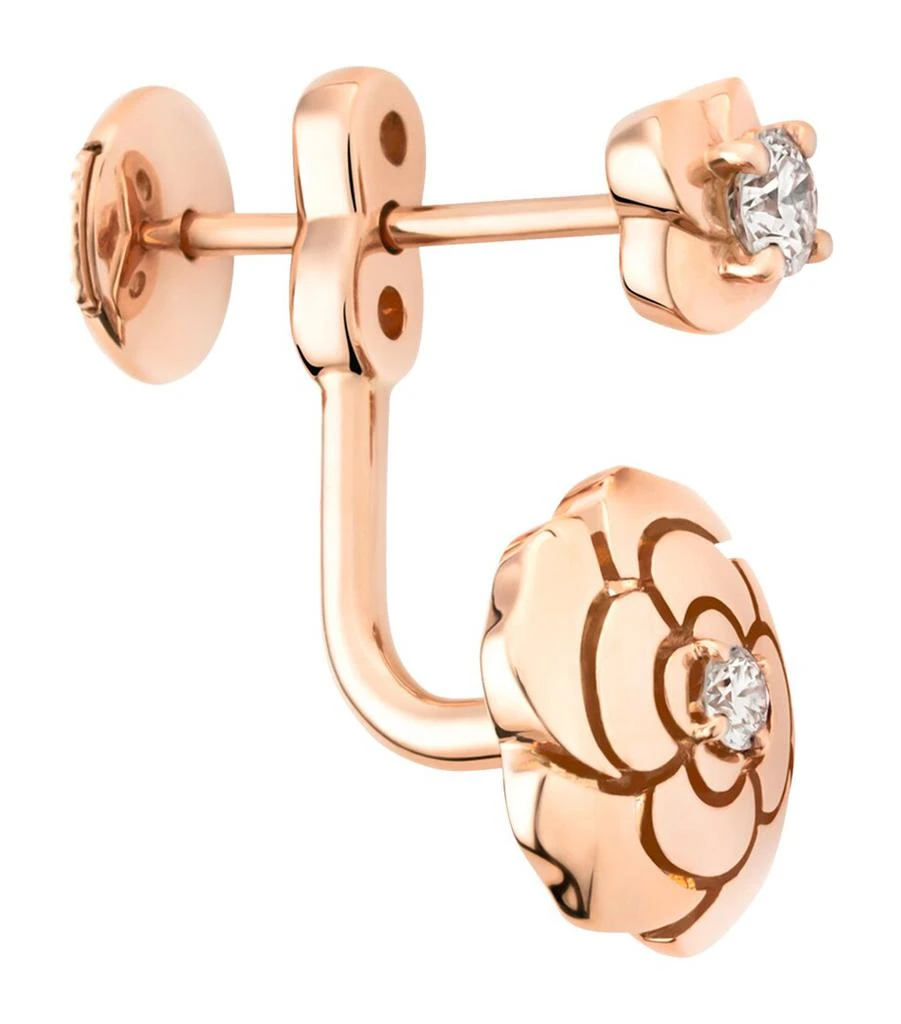 Chanel Rose Gold and Diamond Camélia Single Earring 2