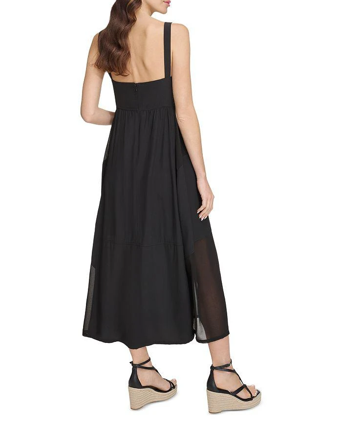 DKNY Mixed Media Midi Dress 3