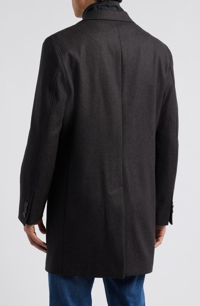Jack Victor Delroy Wool Topcoat with Removable Bib
