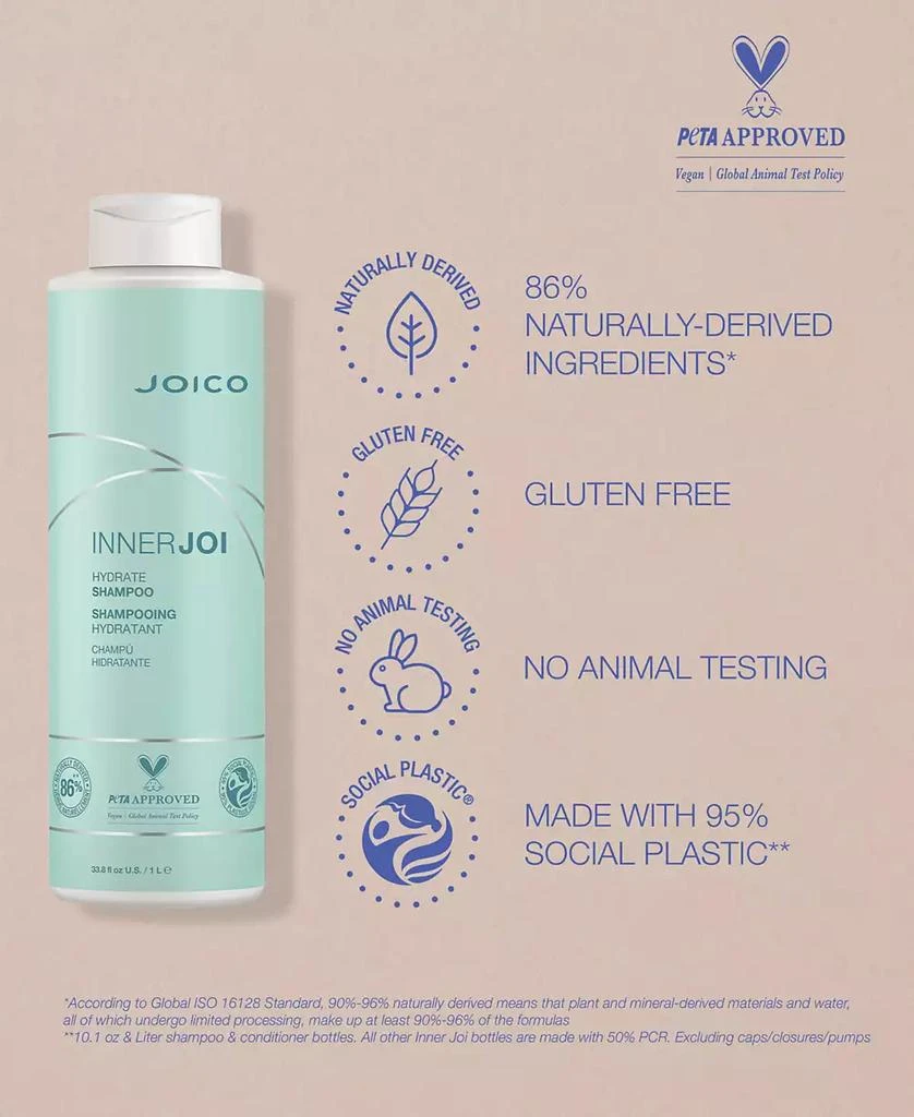 JOICO Inner Joi Hydrate Shampoo, 33.8 oz. 3