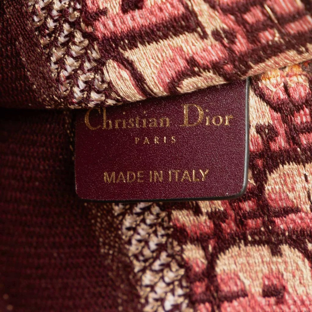 Dior Dior Red Oblique Canvas Mini Book Tote Bag 6