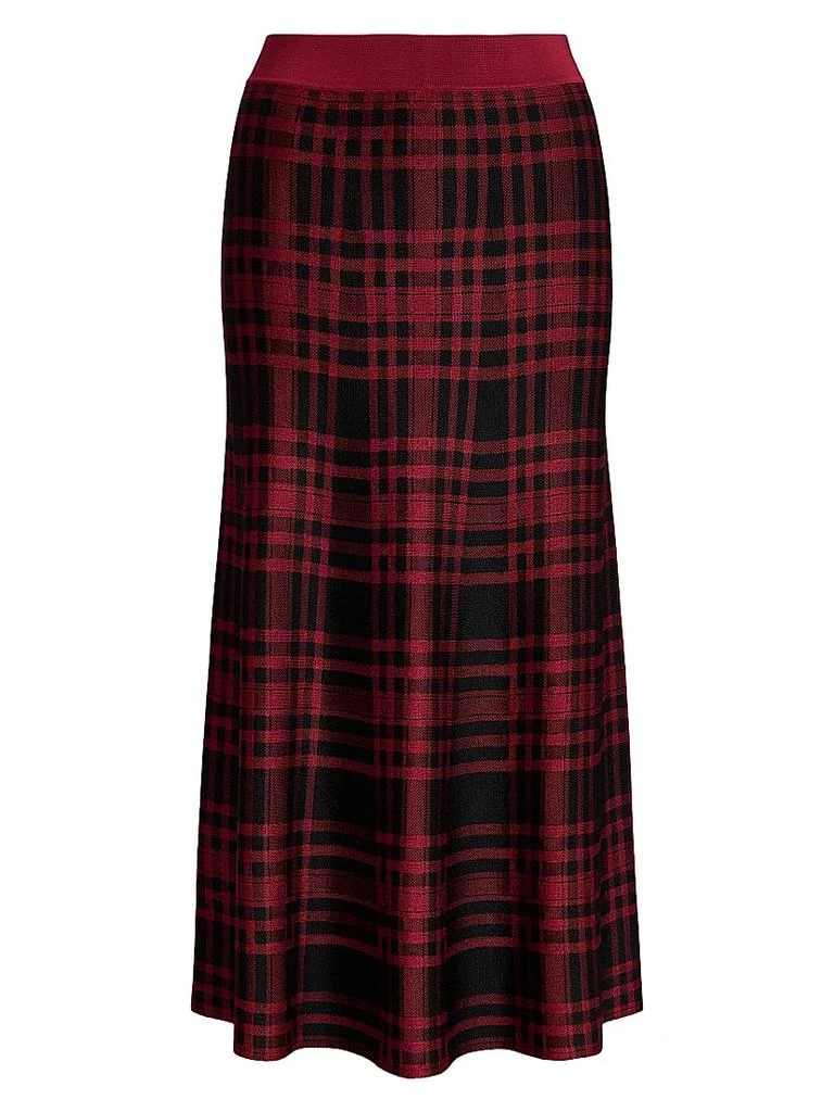 Ralph Lauren Plaid Plaid Stretch Fit
Flare Midi-Skirt