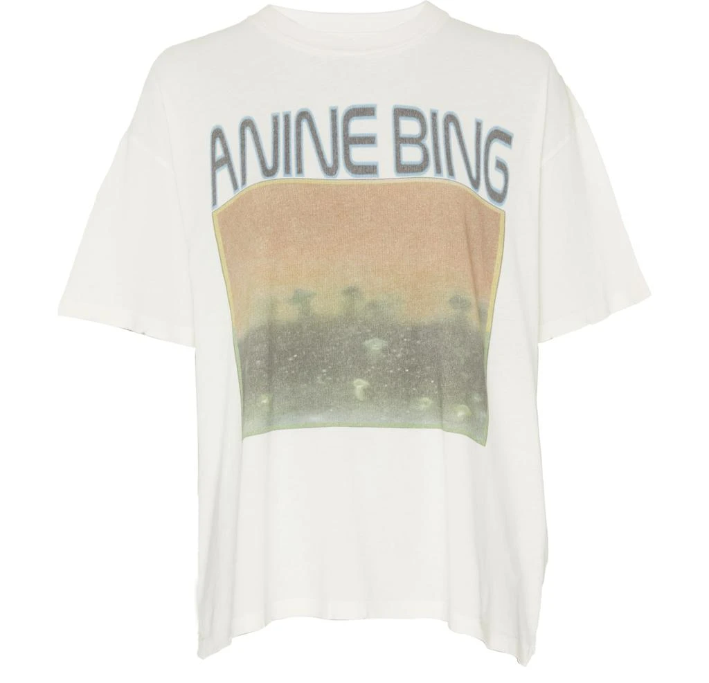 ANINE BING Cade short-sleeved printed t-shirt 2
