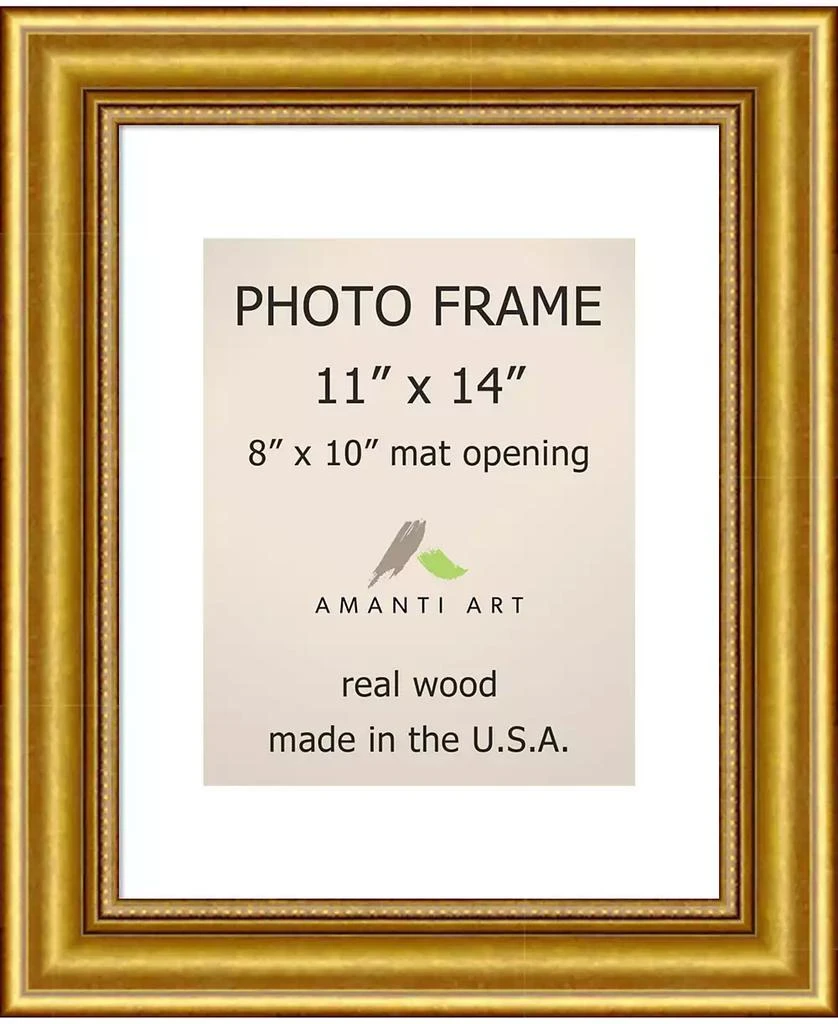 Amanti Art Townhouse Gold 11" X 14" Matted to 8" X 10" Opening Wall Picture Photo Frame 1