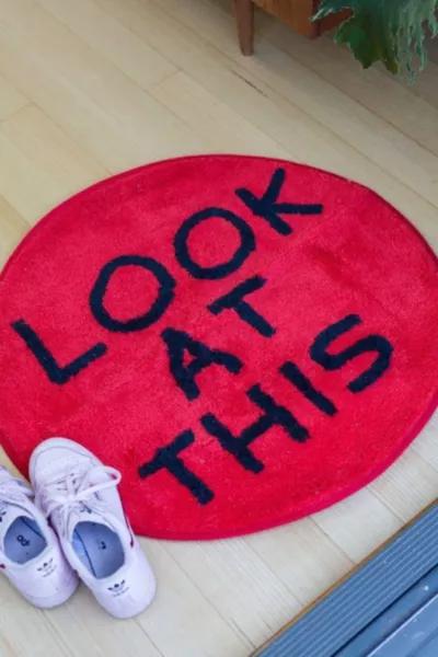 THIRD DRAWER DOWN Third Drawer Down Look at This Shaggy Floor Mat x David Shrigley