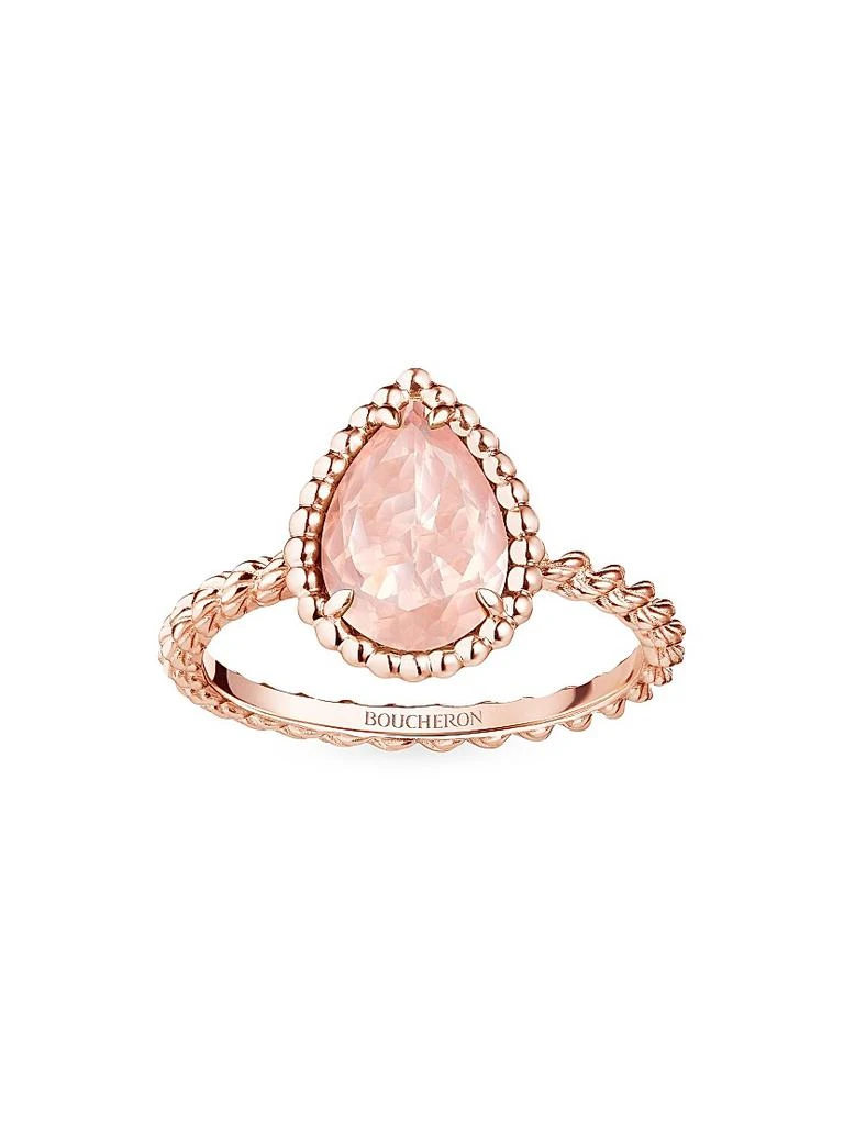 Boucheron Serpent Bohème 18K Rose Gold & Pink Quartz Ring 1