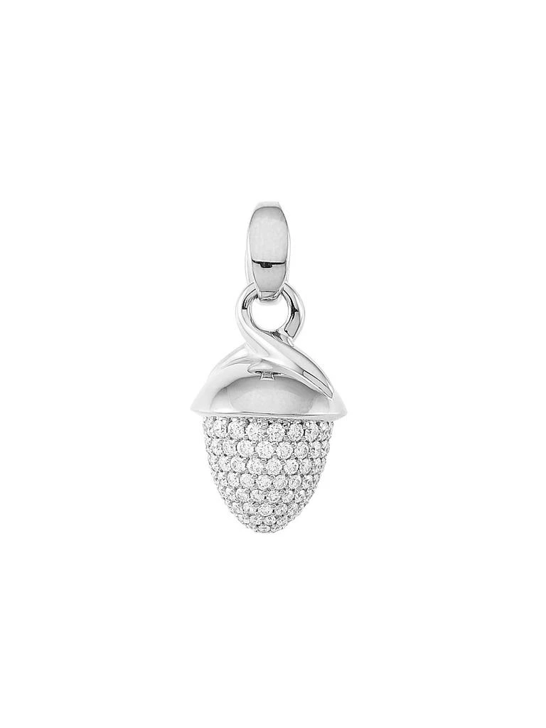 Tamara Comolli Mikado Bouquet 18K White Gold & Diamond Pavé Acorn Pendant 1