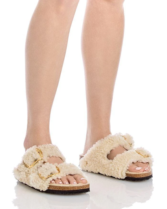 Birkenstock Women's Arizona Big Buckle Shearling Slide Sandals 2