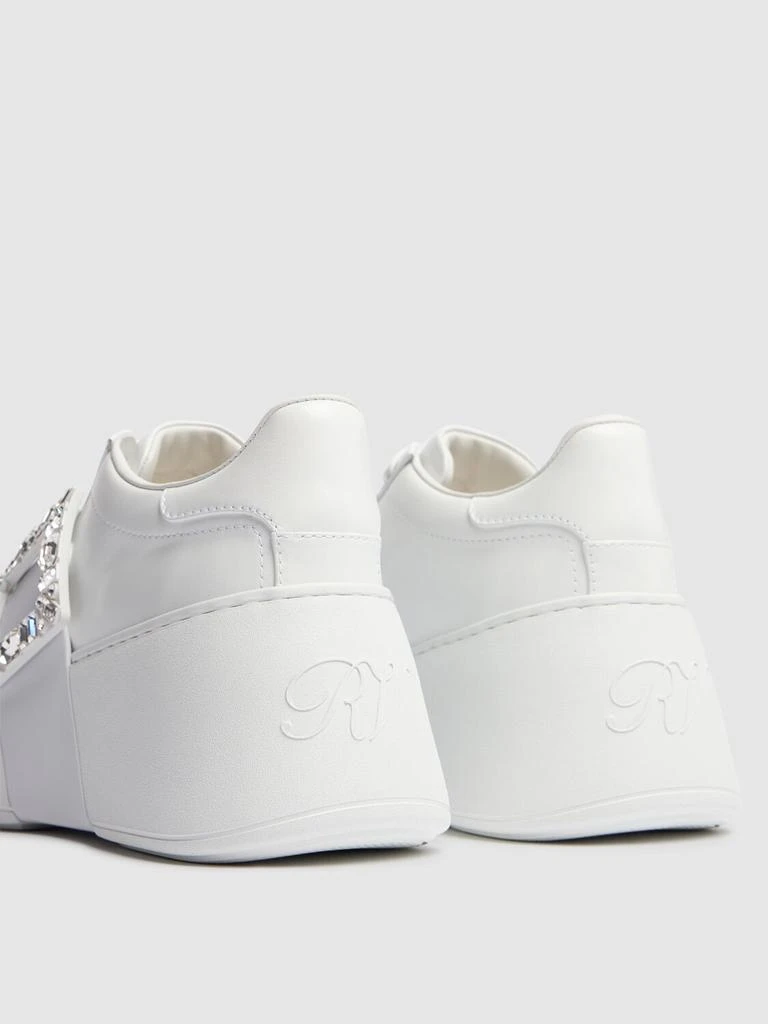 Roger Vivier Viv Skate Crystal Buckle High Sneakers 3