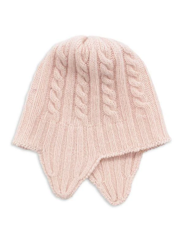 Portolano Baby's Cable Knit Cashmere Earflap Beanie 1