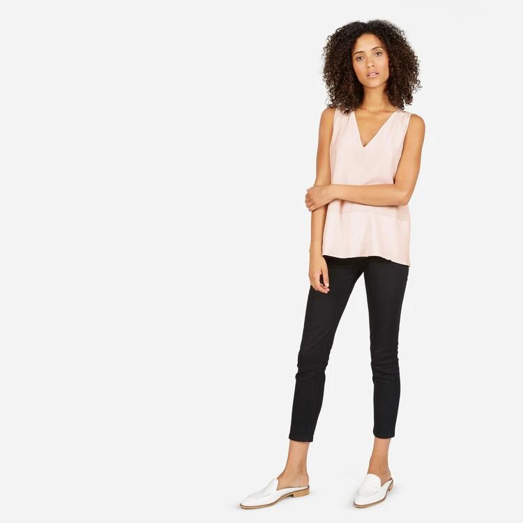 Everlane The Double-Lined Silk V-Neck Tank 2