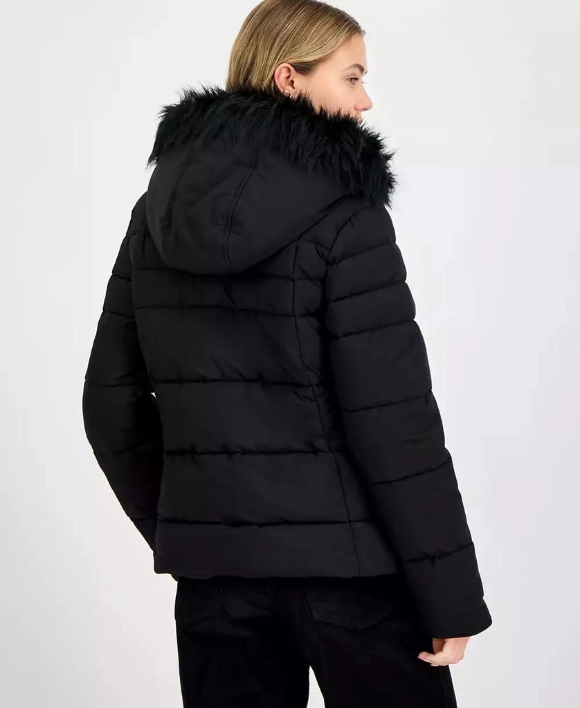 Maralyn & Me Juniors' Faux-Fur Hooded Puffer Coat 2