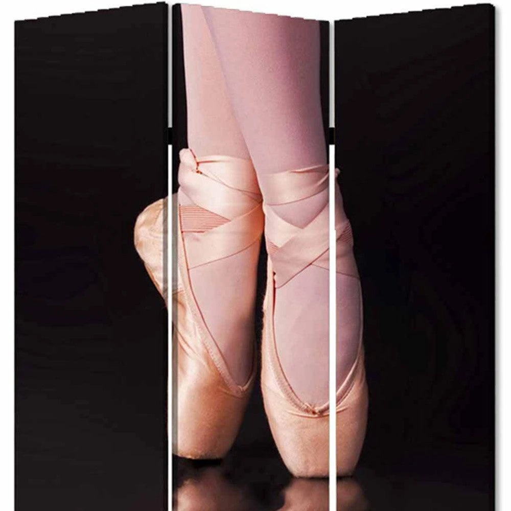 Hivvago 48" X 72" Multi Color Wood Canvas Ballet  Screen 4