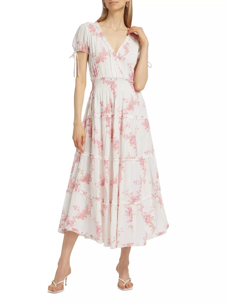 LOVESHACKFANCY Florence Liana Cotto Vessara Midi-Dress 2