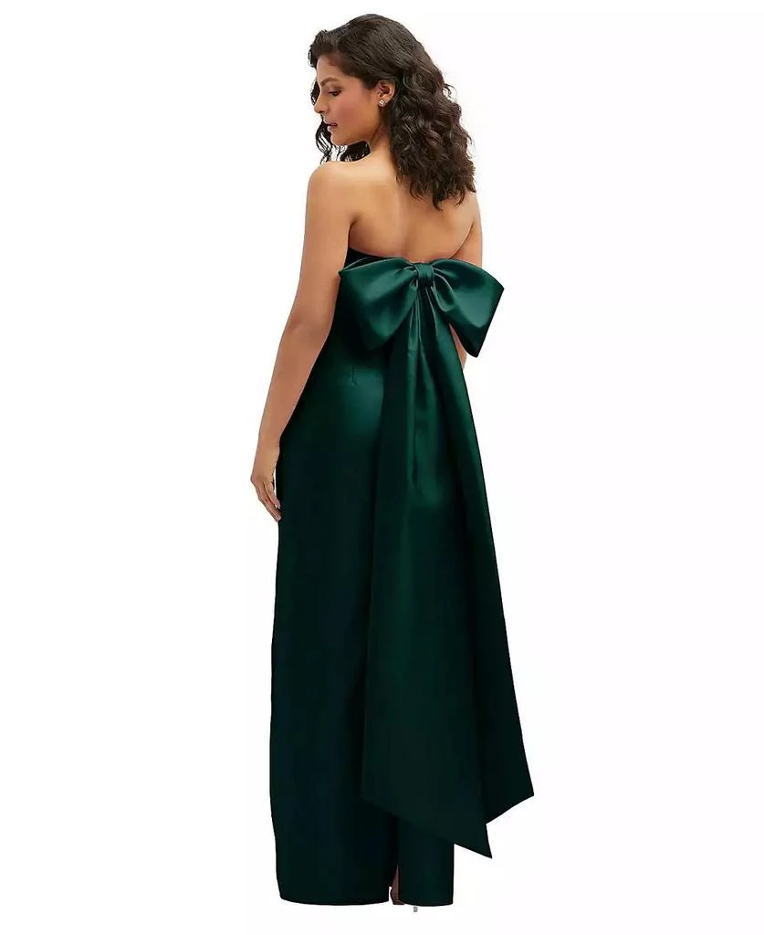 Women's Strapless Draped Bodice Column Dress with Oversized Bow  On Sale  Now with Up to 20% Off | Discover Exclusive Deals & Savings at BeyondStyle   Authentic Alfred Sung dress|women's fashion|dresses