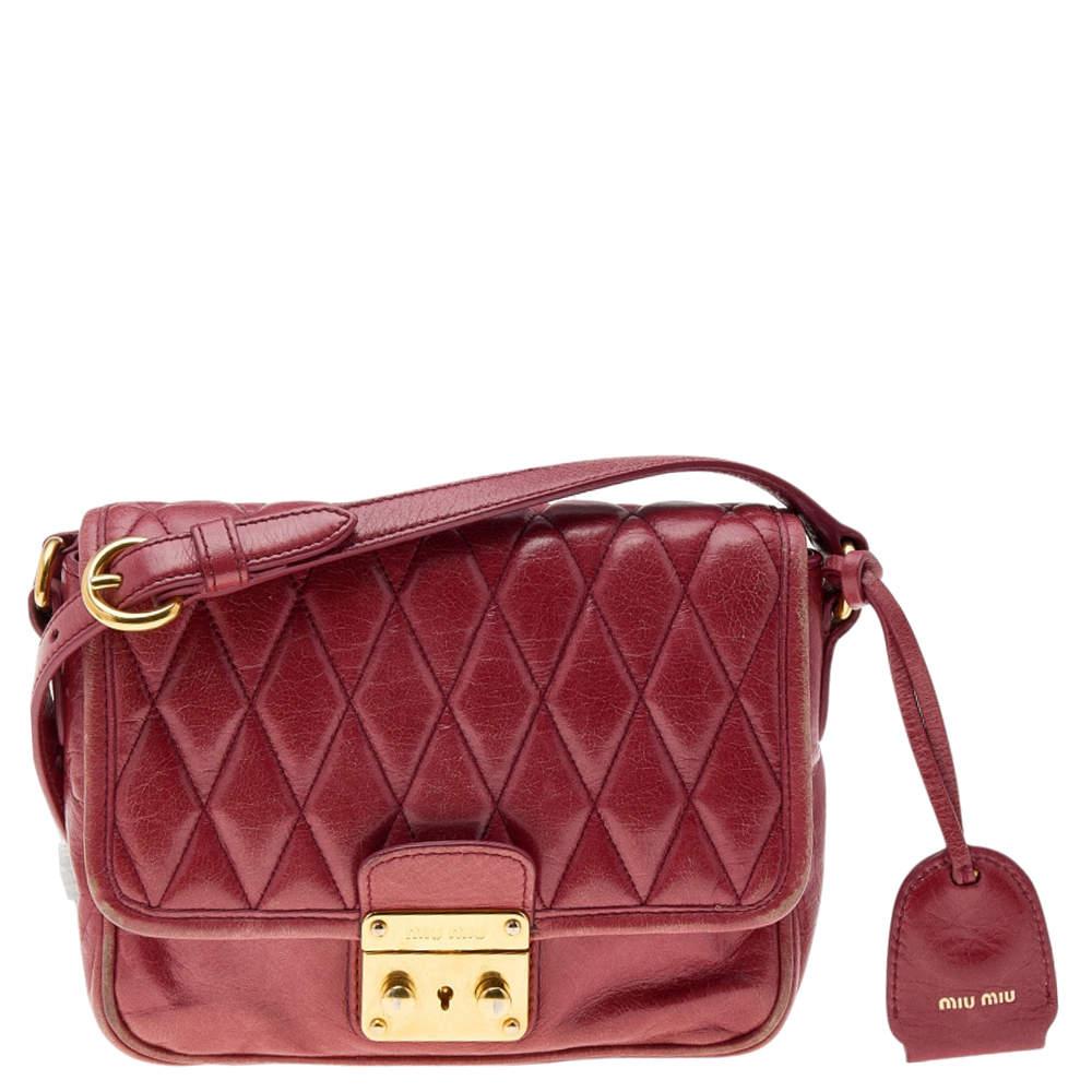Miu Miu IVY Patent Crossbody Bag - Crossbody Bags - BeyondStyle