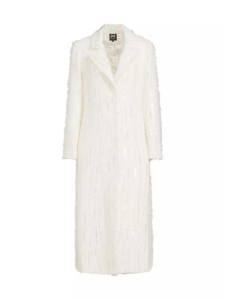 Milly Embellished Faux Mohair Coat 1