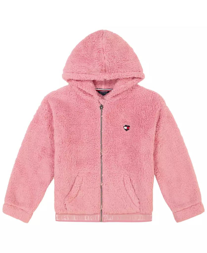 Tommy Hilfiger Baby Girl Minky Zip Front Hoodie