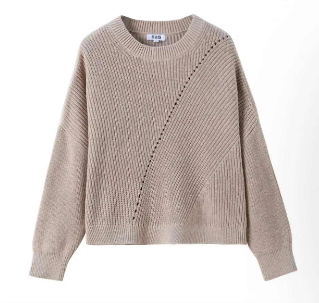 525 America Charli Sweater In Cashew Heather 1