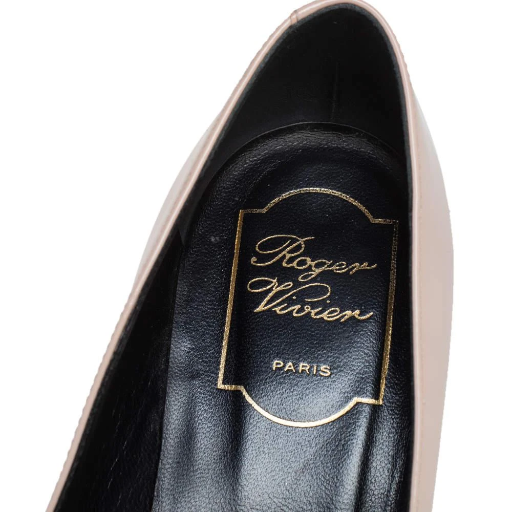 Roger Vivier Roger Vivier Beige Patent Leather Belle Pumps Size 38 9