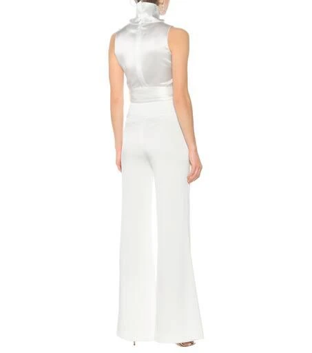 Galvan High-rise wide-leg crêpe pants 3