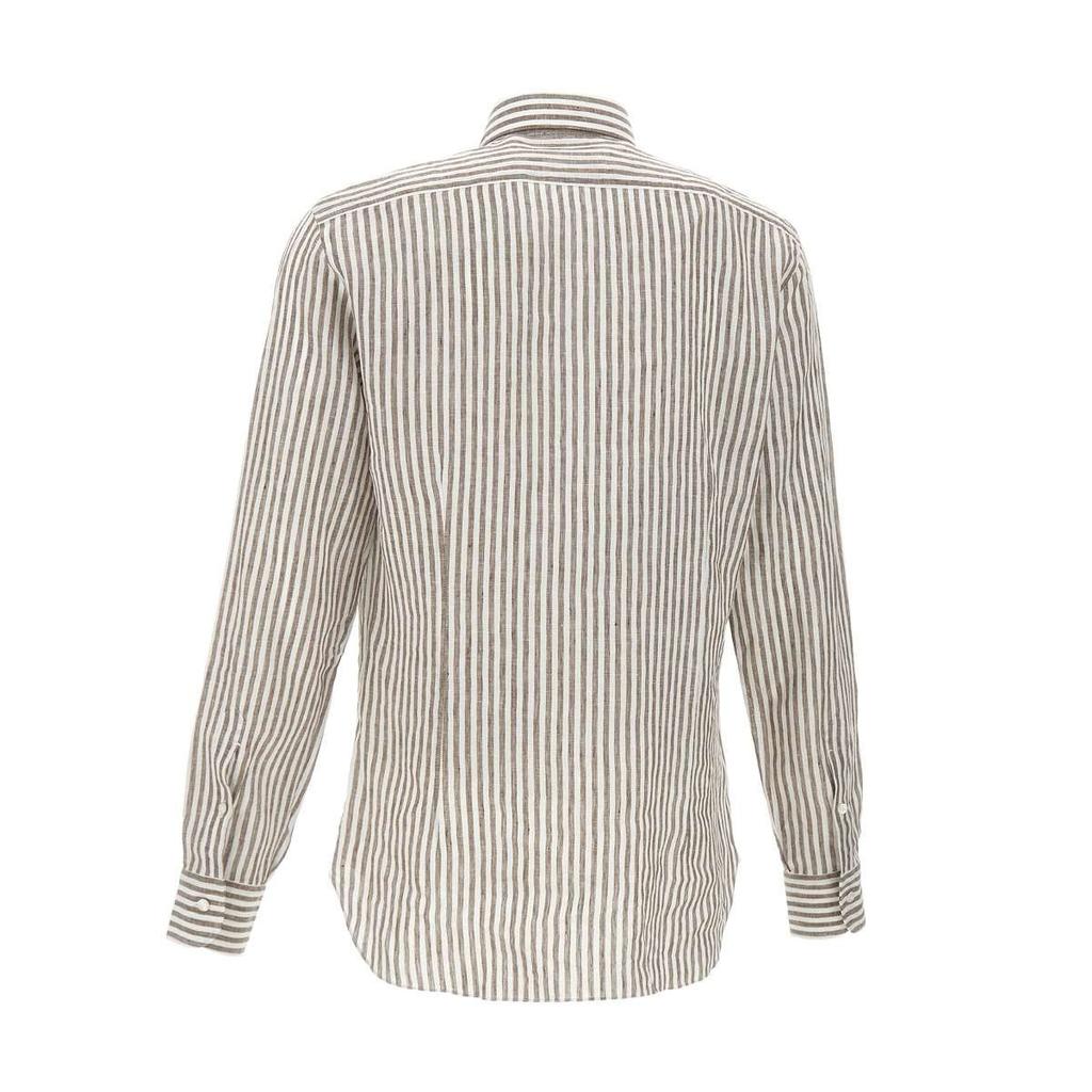 BARBA Barba Striped Button-Down Shirt