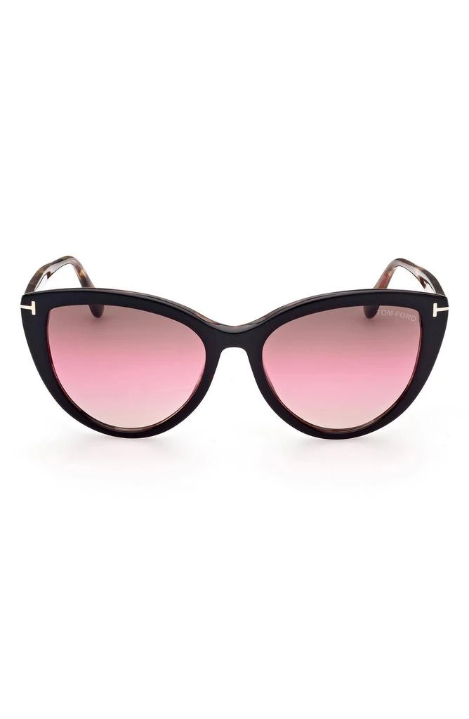Tom Ford Isabella-02 56mm Gradient Cat Eye Sunglasses 1