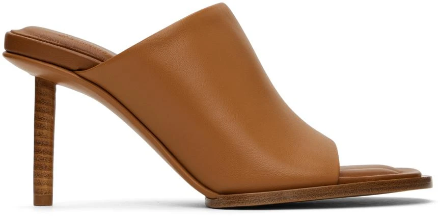 Jacquemus Tan 'Les mules rond carré' Heeled Sandals 1