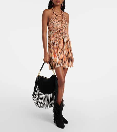 Isabel Marant Oskan Soft Small suede shoulder bag 5