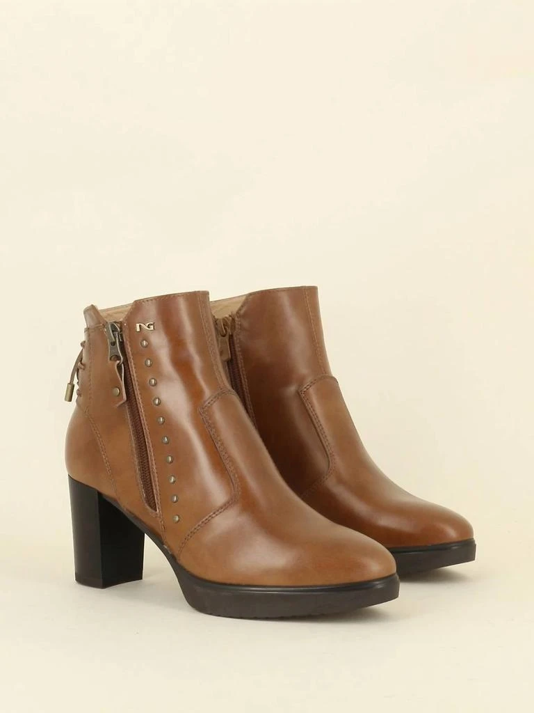 NeroGiardini Women's Renegade Bootie In Cognac 4