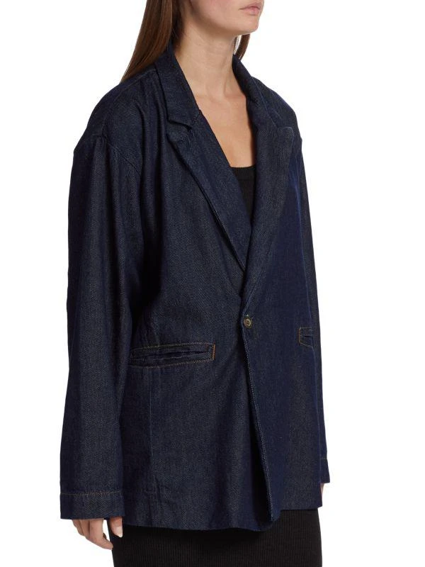 NSF Rumer Oversized Denim Wrap Jacket 3