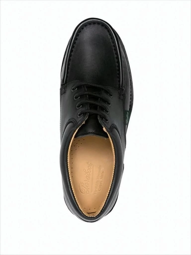 Shop Moc Toe Black Leather Dress Shoes on Sale at  display picture 2