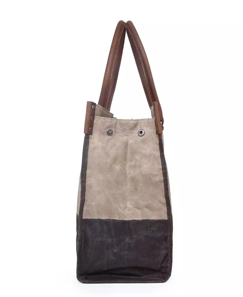 TSD BRAND Stone Creek Waxed Canvas Tote Bag 13
