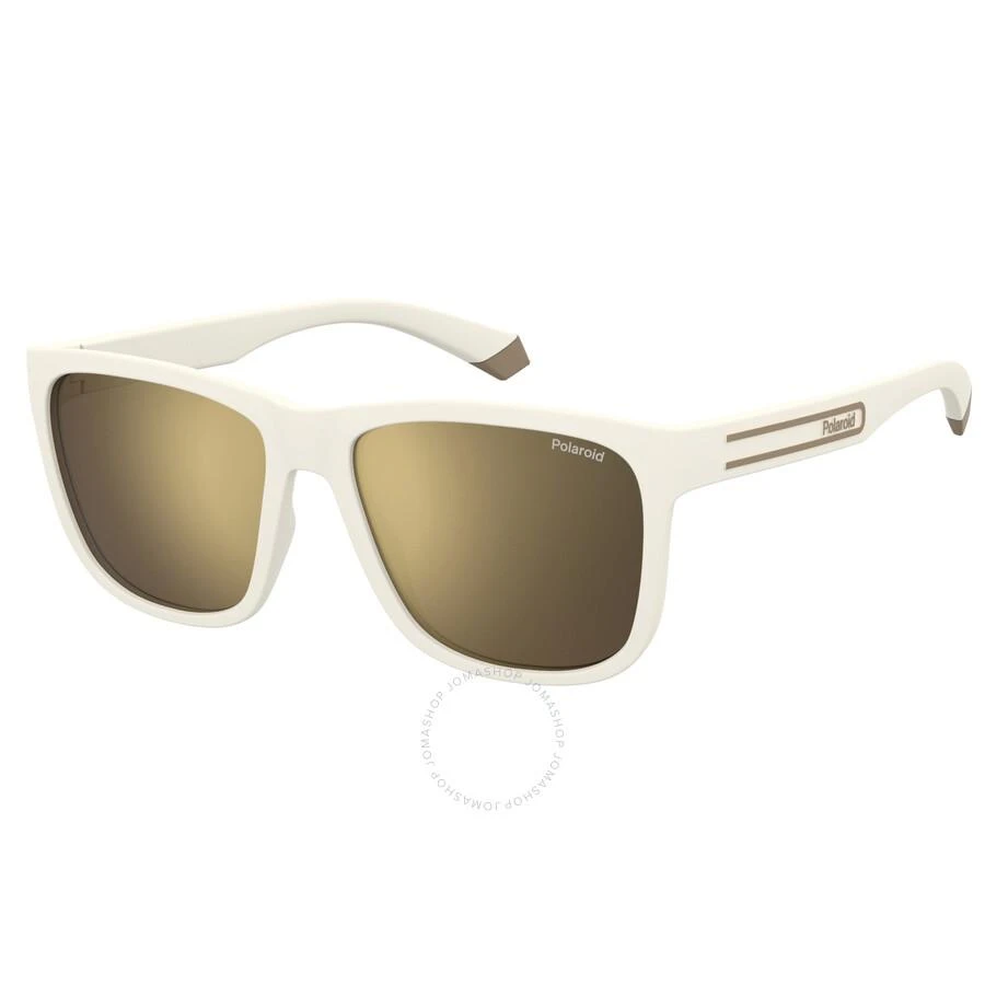 Polaroid Polarized Gold Brown Square Men's Sunglasses PLD 2155/S 06HT/LM 57 1