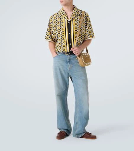 Valentino Bulles Royales cotton poplin bowling shirt 2