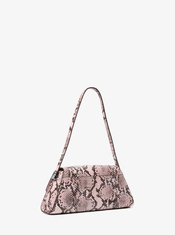 Michael Kors Ludlow Medium Snake Embossed Leather Shoulder Bag 3