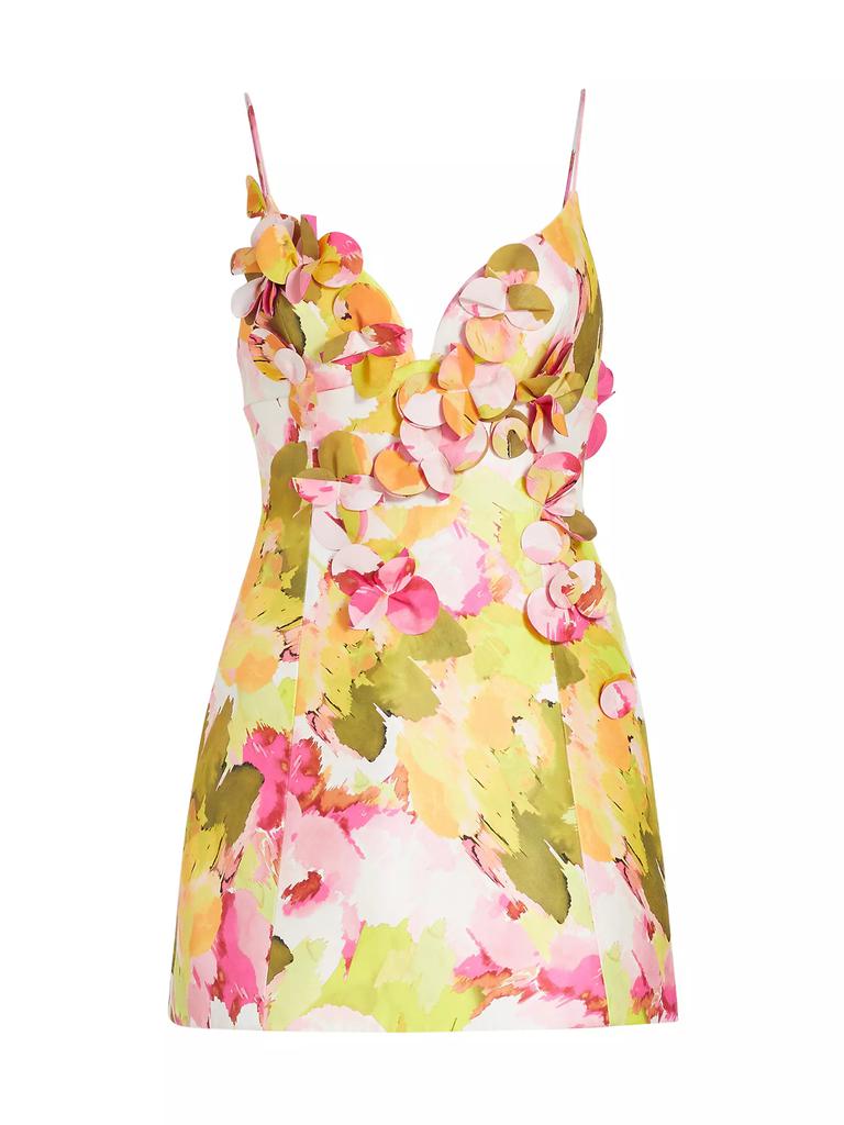 Acler Isla Sculpted Floral Minidress