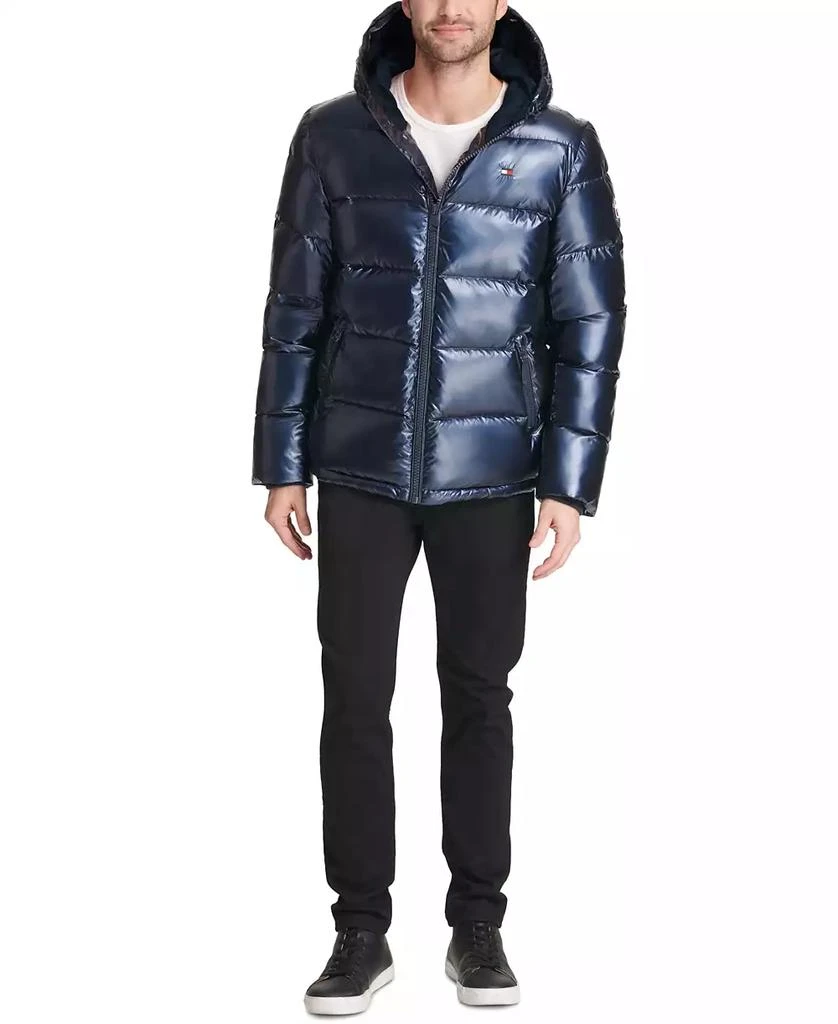 Tommy Hilfiger Men's Pearlized Performance Hooded Puffer Coat 2