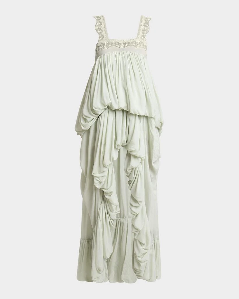 Chloé High-Low Ruffled Dress 1