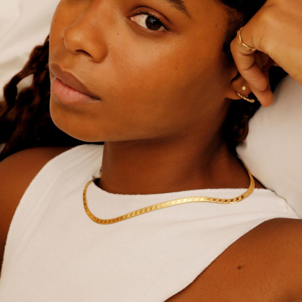 Daisy London Daisy London Estée Lalonde Goddess 18-Karat Gold-Plated Necklace