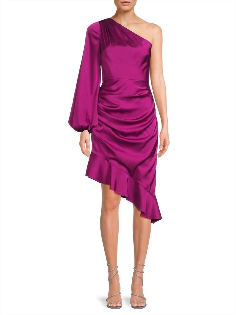 liv foster cocktail dress Liv Foster Crepe Satin Midi Dress, 8 / Red