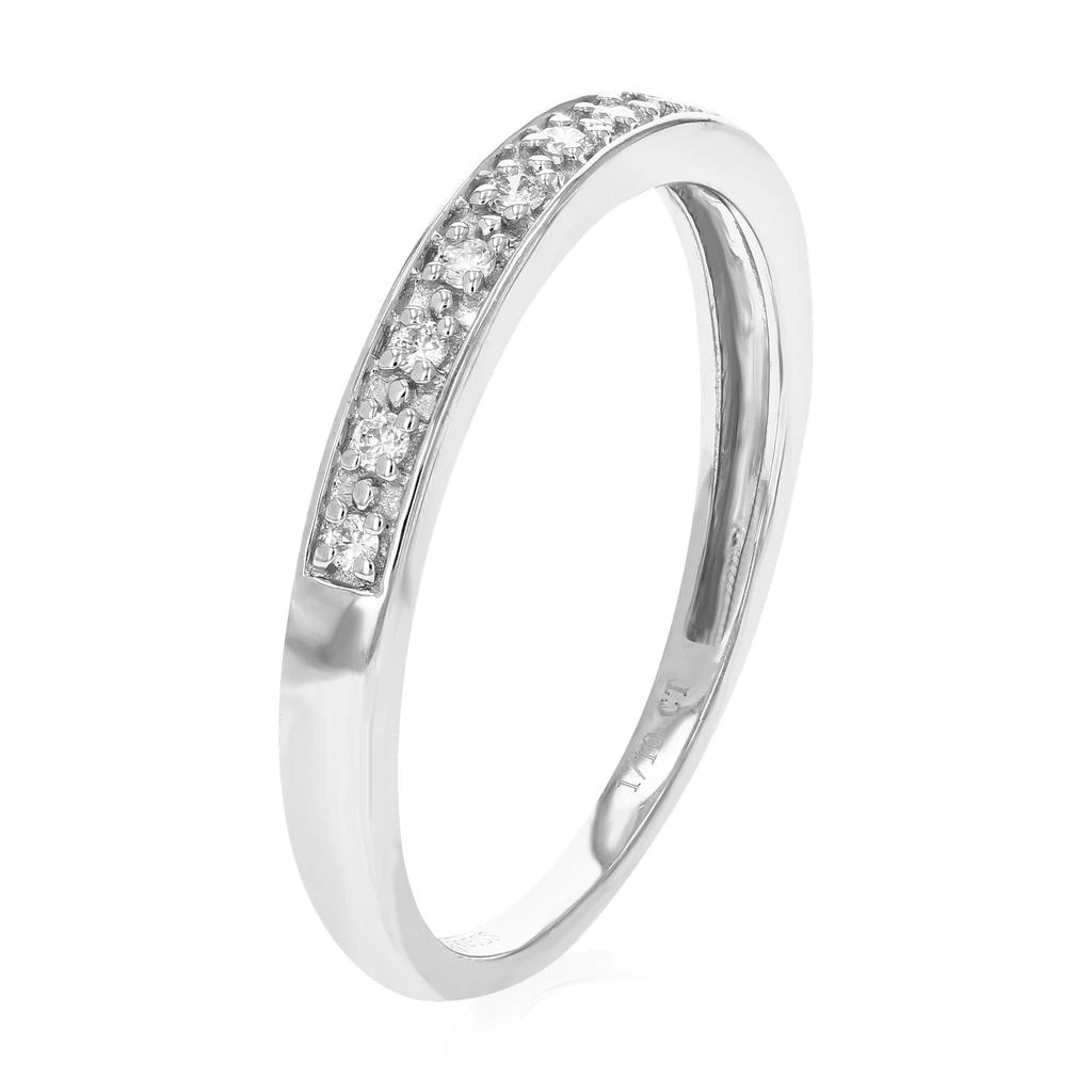 Vir Jewels 1/10 cttw Lab Grown Diamond Wedding Band in Sterling Silver For Women 2