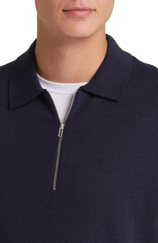 NN07 Quarter Zip Wool Polo Sweater 4