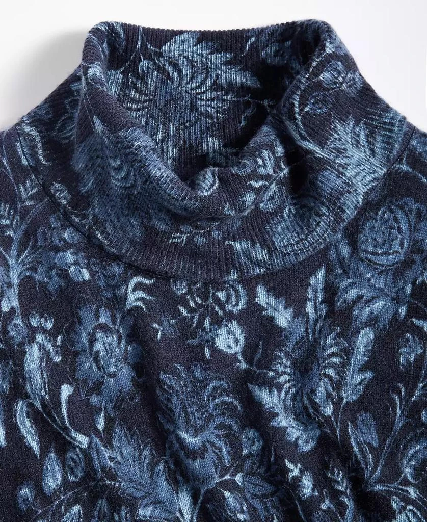 Club Room Men's Printed Cashmere Turtleneck Sweater, Created for Macy's 5