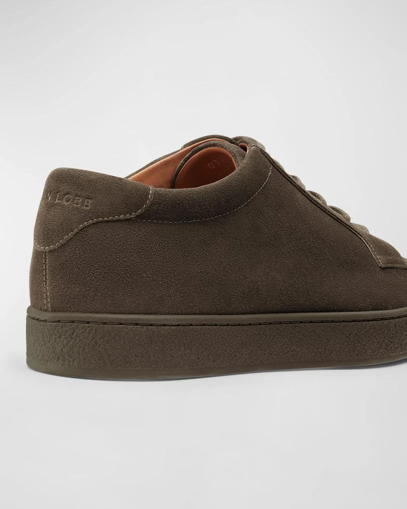 John Lobb Men's Molton Suede Low-Top Sneakers 4