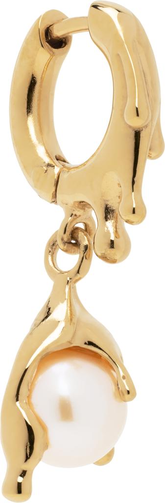 Alan Crocetti Gold Nano Pearl Melt Single Earring
