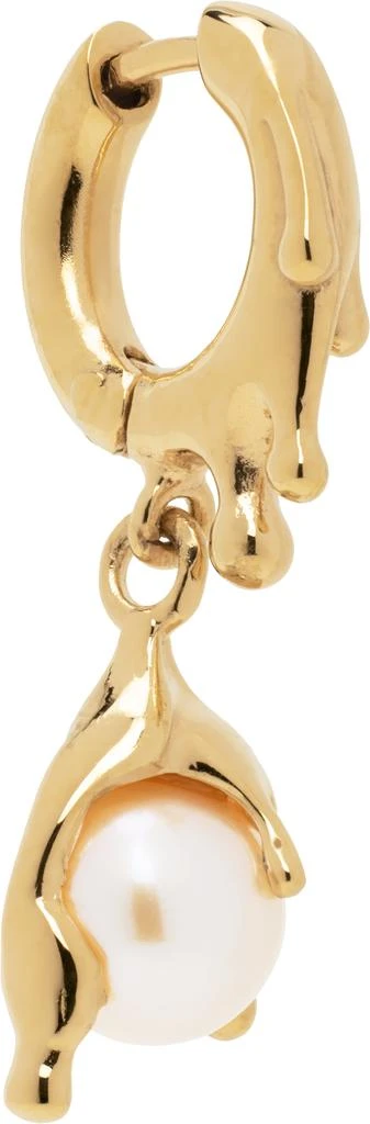 Alan Crocetti Gold Nano Pearl Melt Single Earring 2