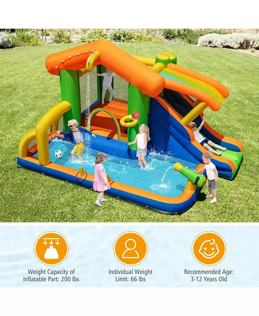 SUGIFT 8-in-1 Jumping Castle with Slide and 480W Blower 6